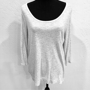 Paraphrase loose-fit 3/4 sleeve top